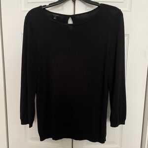 Talbots Black Lightweight Long sleeve Sweater